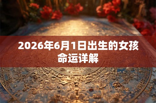 2026年6月1日出生的女孩命运详解 2026年6月1日出生的女孩命运详解