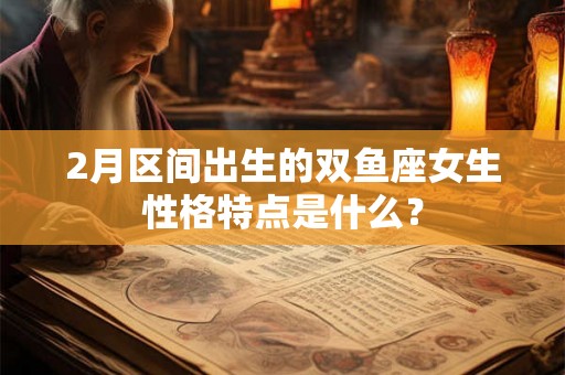 2月区间出生的双鱼座女生性格特点是什么？