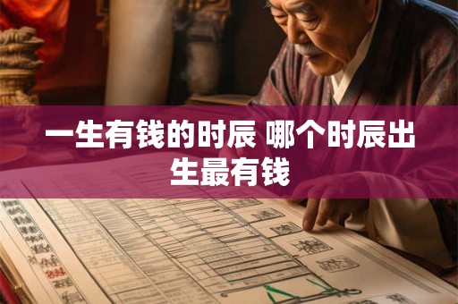 一生有钱的时辰 哪个时辰出生最有钱