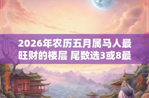2026年农历五月属马人最旺财的楼层 尾数选3或8最佳