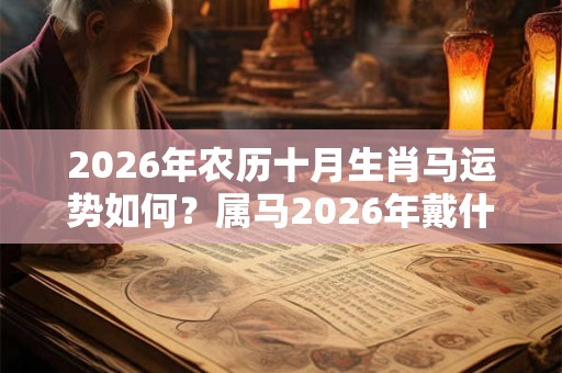 2026年农历十月生肖马运势如何？属马2026年戴什么开运？