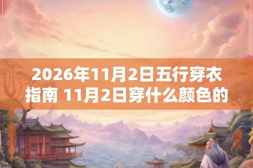 2026年11月2日五行穿衣指南 11月2日穿什么颜色的衣服
