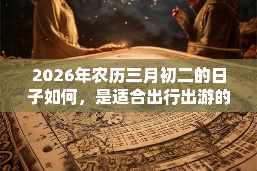 2026年农历三月初二的日子如何,是适合出行出游的日子吗? 2026年农历三月初二的日子如何,是适合出行出游的日子吗?