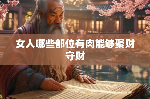女人哪些部位有肉能够聚财守财