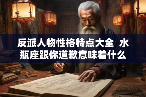 反派人物性格特点大全  水瓶座跟你道歉意味着什么