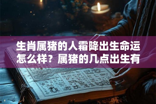 生肖属猪的人霜降出生命运怎么样？属猪的几点出生有福气？