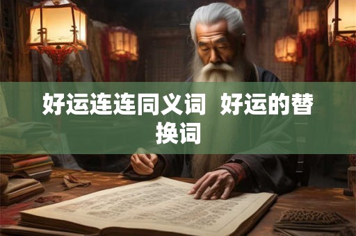 好运连连同义词 好运的替换词 好运连连同义词 好运的替换词