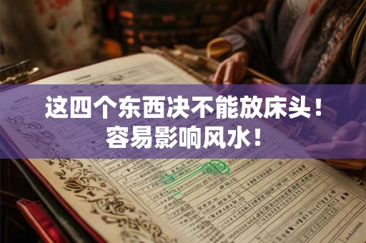 这四个东西决不能放床头！容易影响风水！