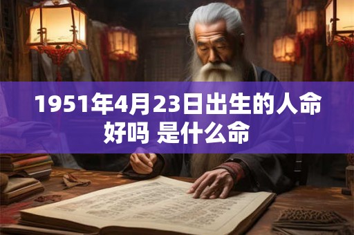 1951年4月23日出生的人命好吗 是什么命