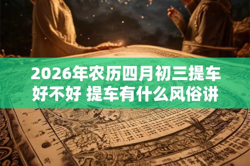 2026年农历四月初三提车好不好 提车有什么风俗讲究吗 2026年农历四月初三提车好不好 提车有什么风俗讲究吗