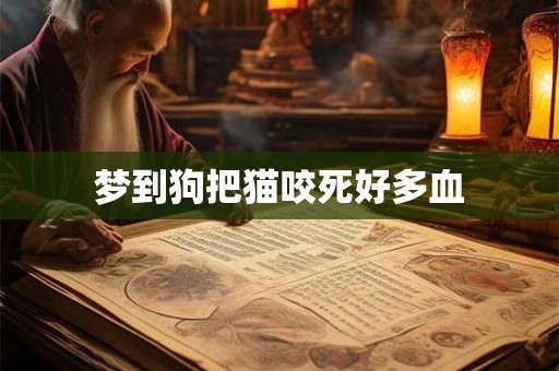 梦到狗把猫咬死好多血