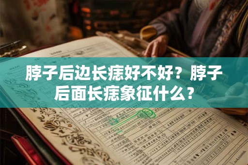 脖子后边长痣好不好?脖子后面长痣象征什么? 脖子后边长痣好不好?脖子后面长痣象征什么?