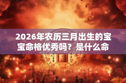 2026年农历三月出生的宝宝命格优秀吗？是什么命