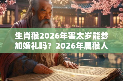 生肖猴2026年害太岁能参加婚礼吗？2026年属猴人运势如何？