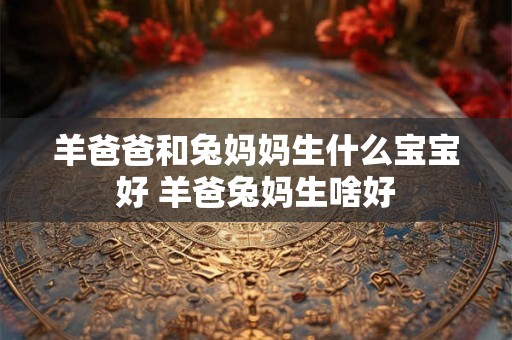 羊爸爸和兔妈妈生什么宝宝好 羊爸兔妈生啥好