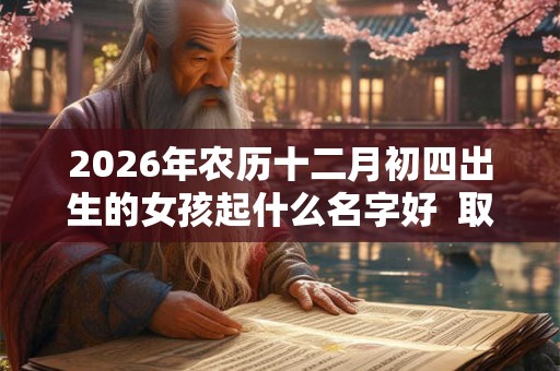 2026年农历十二月初四出生的女孩起什么名字好  取名最佳字