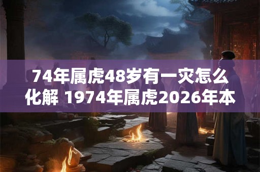 74年属虎48岁有一灾怎么化解 1974年属虎2026年本命年命运如何 74年属虎48岁有一灾怎么化解 1974年属虎2026年本命年命运如何