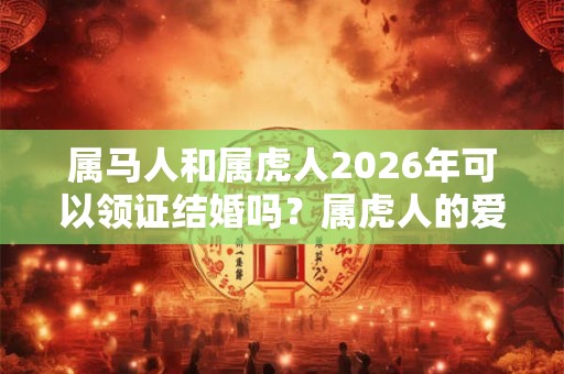 属马人和属虎人2026年可以领证结婚吗？属虎人的爱情观