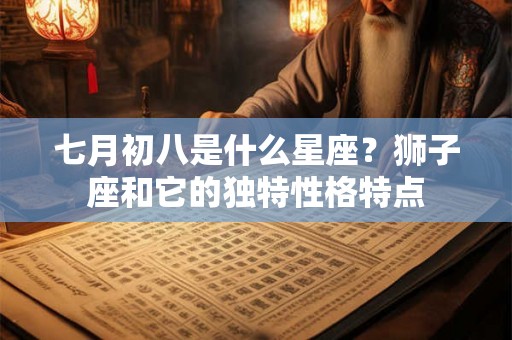 七月初八是什么星座？狮子座和它的独特性格特点