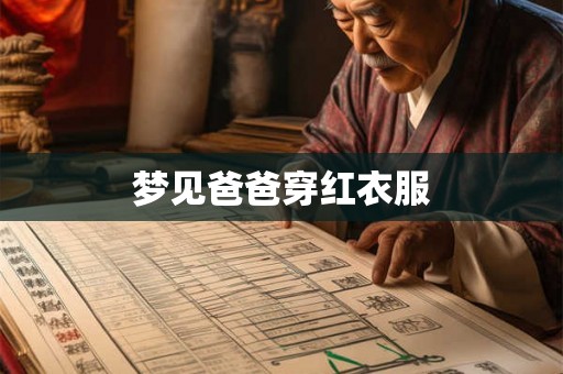 梦见爸爸穿红衣服