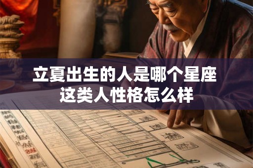 立夏出生的人是哪个星座 这类人性格怎么样