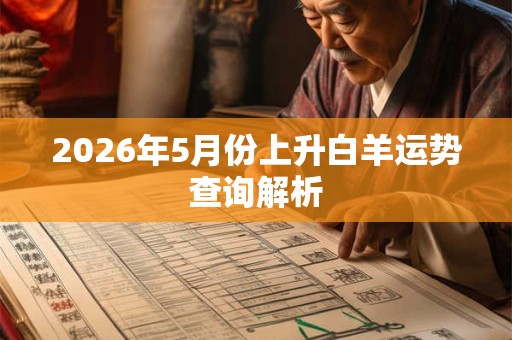 2026年5月份上升白羊运势查询解析 2026年5月份上升白羊运势查询解析