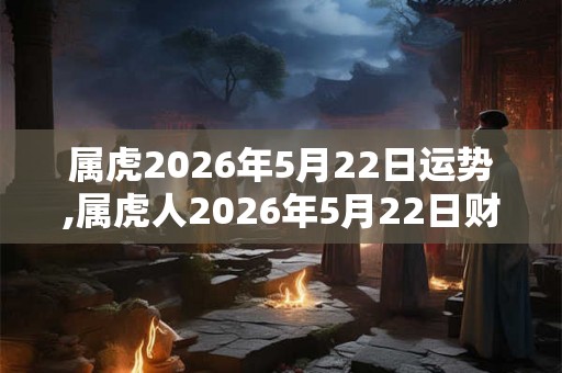 属虎2026年5月22日运势,属虎人2026年5月22日财运,生肖虎2026年5月22日运势