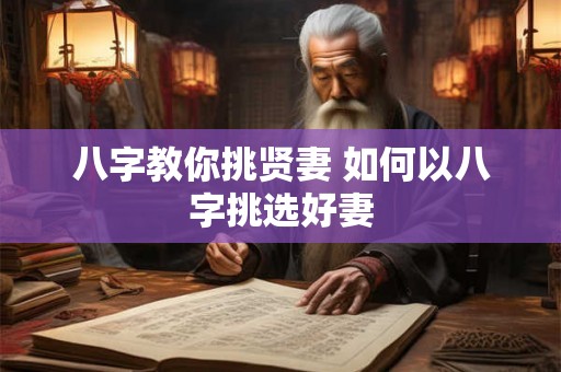 八字教你挑贤妻 如何以八字挑选好妻