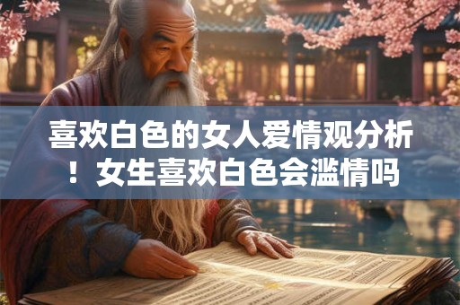 喜欢白色的女人爱情观分析！女生喜欢白色会滥情吗