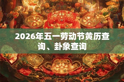 2026年五一劳动节黄历查询、卦象查询