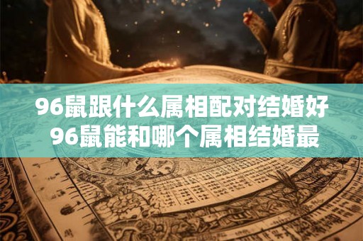 96鼠跟什么属相配对结婚好 96鼠能和哪个属相结婚最好