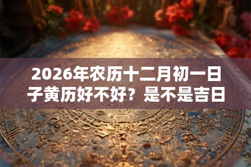 2026年农历十二月初一日子黄历好不好？是不是吉日？