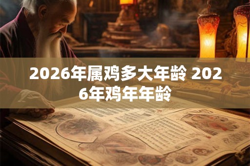 2026年属鸡多大年龄 2026年鸡年年龄