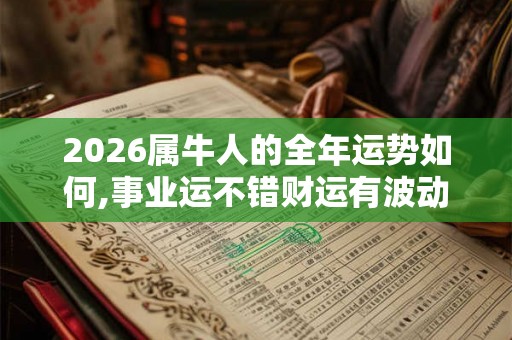 2026属牛人的全年运势如何,事业运不错财运有波动
