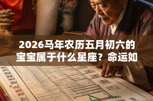 2026马年农历五月初六的宝宝属于什么星座？命运如何？