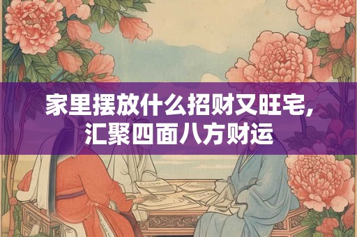家里摆放什么招财又旺宅,汇聚四面八方财运