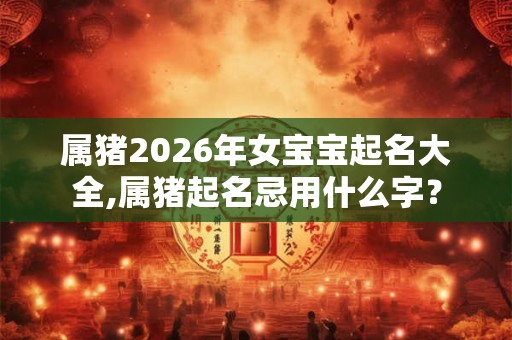 属猪2026年女宝宝起名大全,属猪起名忌用什么字? 属猪2026年女宝宝起名大全,属猪起名忌用什么字?