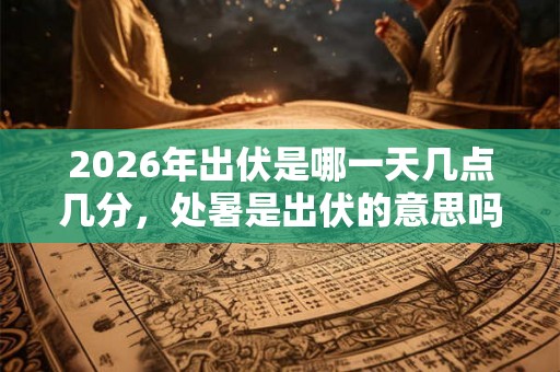 2026年出伏是哪一天几点几分，处暑是出伏的意思吗？