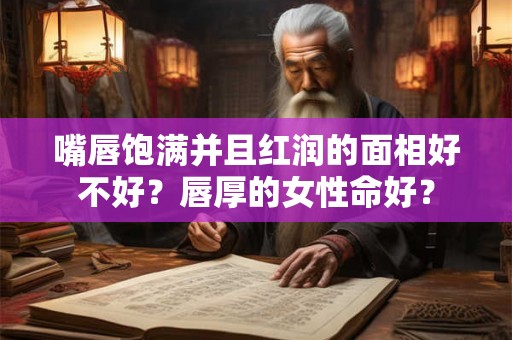 嘴唇饱满并且红润的面相好不好？唇厚的女性命好？