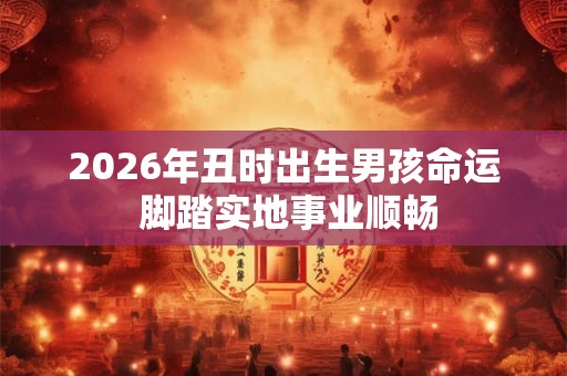2026年丑时出生男孩命运 脚踏实地事业顺畅