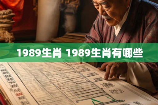 1989生肖 1989生肖有哪些 1989生肖 1989生肖有哪些