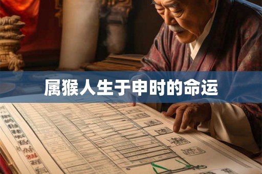 属猴人生于申时的命运