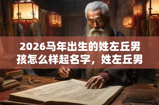 2026马年出生的姓左丘男孩怎么样起名字，姓左丘男孩好名推荐