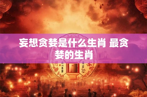 妄想贪婪是什么生肖 最贪婪的生肖