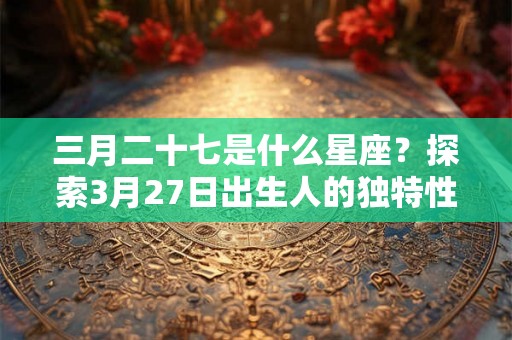 三月二十七是什么星座？探索3月27日出生人的独特性格和命运