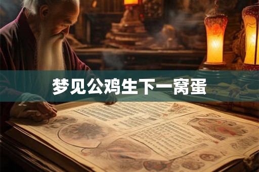 梦见公鸡生下一窝蛋
