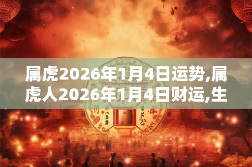 属虎2026年1月4日运势,属虎人2026年1月4日财运,生肖虎2026年1月4日运势 属虎2026年1月4日运势,属虎人2026年1月4日财运,生肖虎2026年1月4日运势