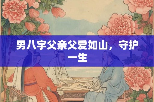男八字父亲父爱如山，守护一生