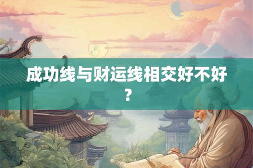 成功线与财运线相交好不好？