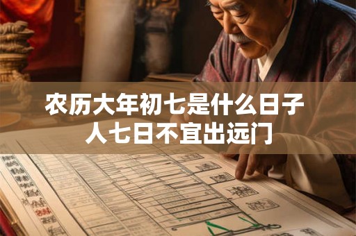 农历大年初七是什么日子 人七日不宜出远门 农历大年初七是什么日子 人七日不宜出远门